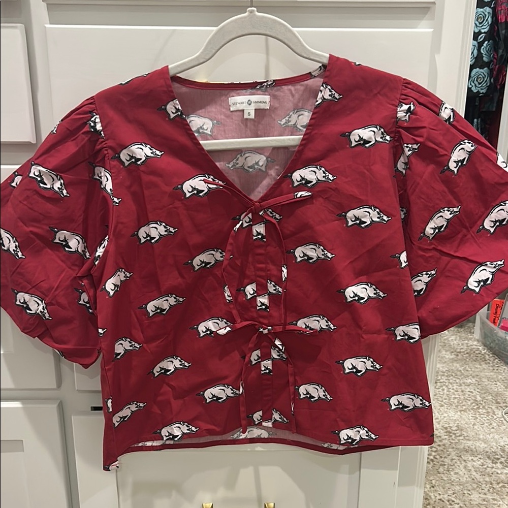 Arkansas Razorback game day top size small